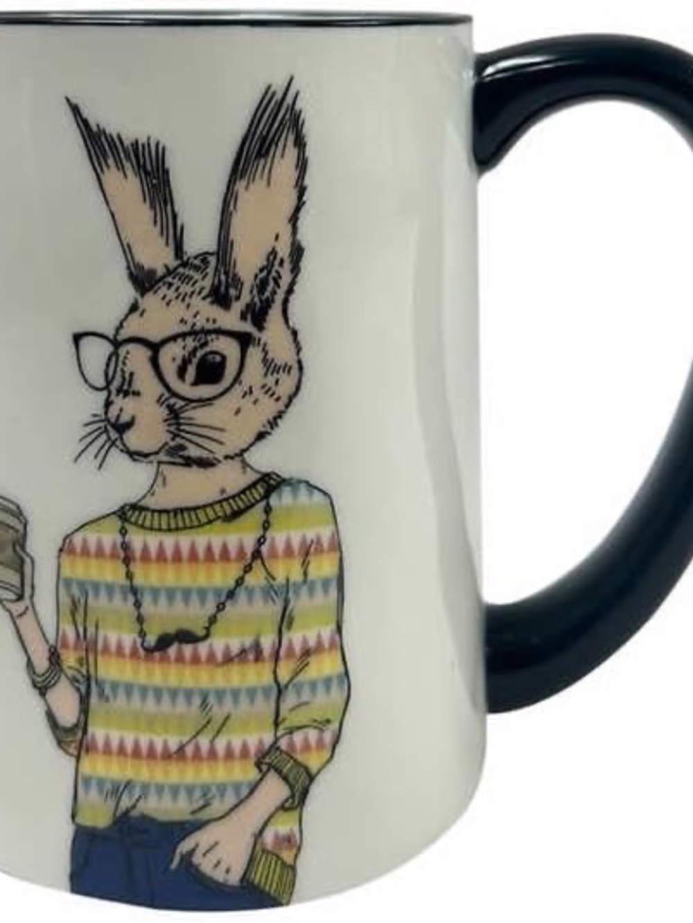 NIB Hipster Animal Mug Set of Six Animal Character Signature Housewares - Picture 2 of 8
